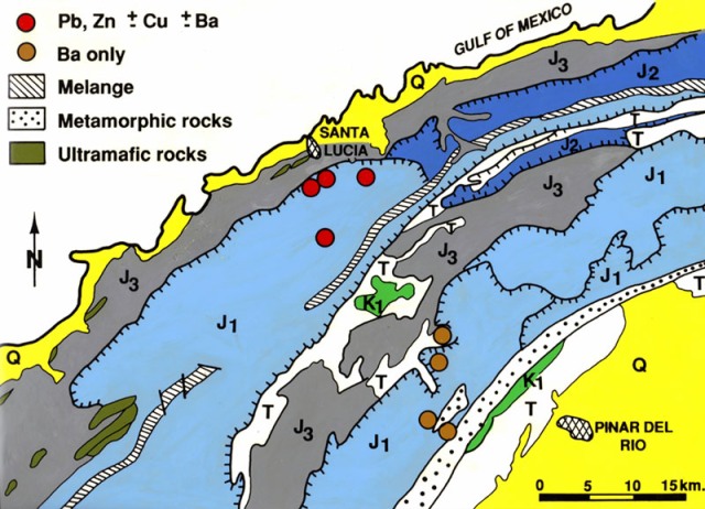 Geologic map western CUba
